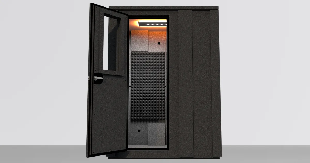 MDL 4260 E - 3.5' x 5' Double-Wall Isolation Booth | WhisperRoom®